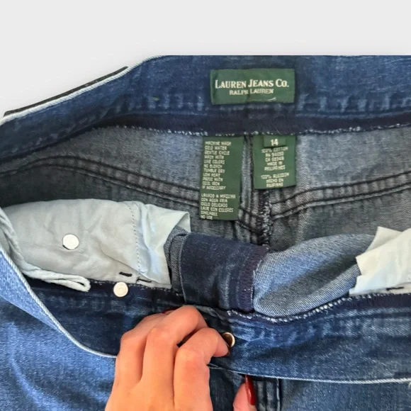 Lauren Ralph Lauren Denim Midi Skirt – Size 14 (Excellent Condition) - Picture 5 of 7